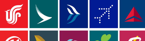 Airline logos grid